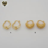 (1-2611) Gold Laminate Hoops - BGO