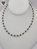 (1-6408) Gold Laminate - Beads and Balls Necklace - BGF