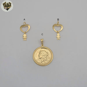 (1-2198-4) Gold Laminate Pendants - BGF