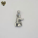 (4-2322) Stainless Steel - Anubis Egyptian Pendant.