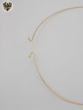 (1-6292) Gold Laminate - Rigid Necklace - BGO