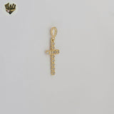 (1-2371-1) Gold Laminate- Zircon Cross Pendant - BGF