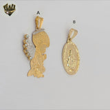 (1-2262) Gold Laminate Religious Pendants - BGF