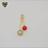 (1-2115) Gold Laminate - Zircon Cherry Pendant - BGO