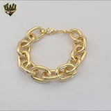 (1-0508) Gold Laminate - 15.5mm Chunky Link Bracelet - 7.5" - BGF