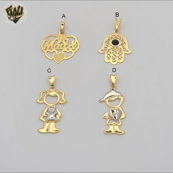 (1-2200) Gold Laminate Pendants - BGF