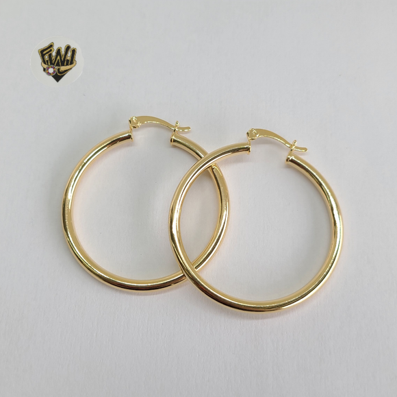 (1-2978-B) Gold Laminate - Plain Hoops - BGF - Fantasy World Jewelry