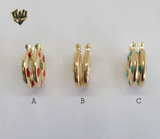 (1-2601-E) Gold Laminate Hoops - BGO - Fantasy World Jewelry