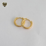 (1-2503-A) Gold Laminate - Balls Hoops - BGO - Fantasy World Jewelry