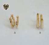 (1-2532) Gold Laminate Hoops - BGO - Fantasy World Jewelry