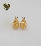 (1-2534-C) Gold Laminate Hoops - BGO - Fantasy World Jewelry