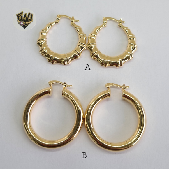 (1-2902-1) Gold Laminate Hoops - BGF - Fantasy World Jewelry