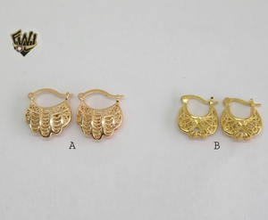 (1-2527) Gold Laminate Hoops - BGO - Fantasy World Jewelry