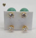 (1-1005-1) Gold Laminate - Double Earrings - BGO - Fantasy World Jewelry