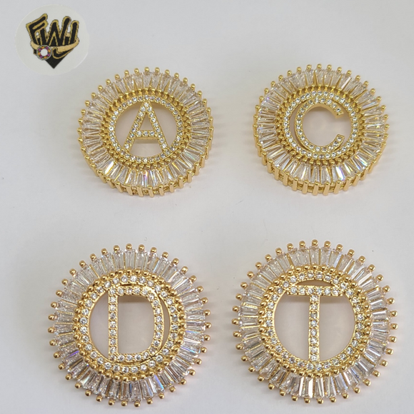 (1-2482) Gold Laminate - Letter Pendants - BGO - Fantasy World Jewelry