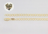 (1-0015) Gold Laminate - 4.5 mm Open Link Anklet - 10" - BGF - Fantasy World Jewelry