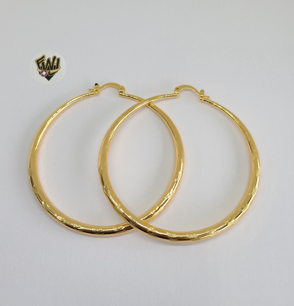 (1-2746-1) Gold Laminate - Large Hoops - BGO - Fantasy World Jewelry