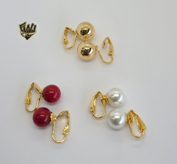 (1-1015) Gold Laminate - Colorful Earrings - BGO - Fantasy World Jewelry