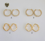 (1-2655) Gold Laminate Hoops - BGO - Fantasy World Jewelry