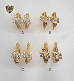 (1-2951) Gold Laminate Hoops - BGO - Fantasy World Jewelry