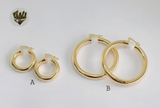 (1-2980) Gold Laminate - Plain Hoops - BGF - Fantasy World Jewelry