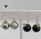 (1-1014-1) Gold Laminate - Double Earrings - BGO - Fantasy World Jewelry