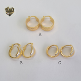 (1-2612) Gold Laminate Hoops- BGO - Fantasy World Jewelry