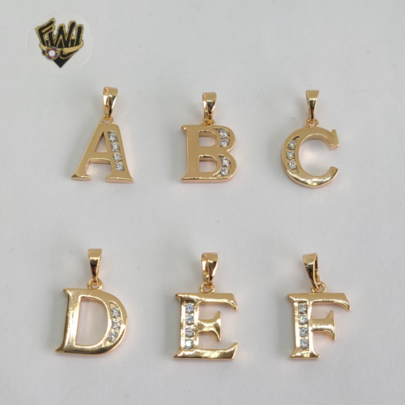 (1-2451) Gold Laminate - Letter Pendants - BGF - Fantasy World Jewelry
