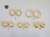 (1-2600) Gold Laminate Hoops - BGO - Fantasy World Jewelry