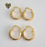 (1-2950) Gold Laminate Hoops - BGO - Fantasy World Jewelry