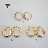 (1-2678) Gold Laminate Hoops - BGO - Fantasy World Jewelry