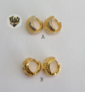 (1-2693) Gold Laminate Hoops - BGO - Fantasy World Jewelry