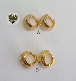 (1-2693) Gold Laminate Hoops - BGO - Fantasy World Jewelry