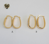 (1-2655-C) Gold Laminate Hoops - BGO - Fantasy World Jewelry