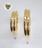 (1-2977) Gold Laminate - Plain Hoops - BGF - Fantasy World Jewelry