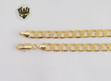 (1-0027) Gold Laminate - 7mm Curb Link Anklet - 10" - BGF - Fantasy World Jewelry