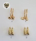 (1-2606 G-I) Gold Laminate Hoops - BGO - Fantasy World Jewelry