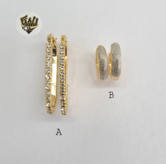 (1-2640 A-D) Gold Laminate Hoops - BGO - Fantasy World Jewelry