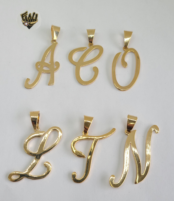 (1-2459) Gold Laminate - Letter Pendants - BGF - Fantasy World Jewelry