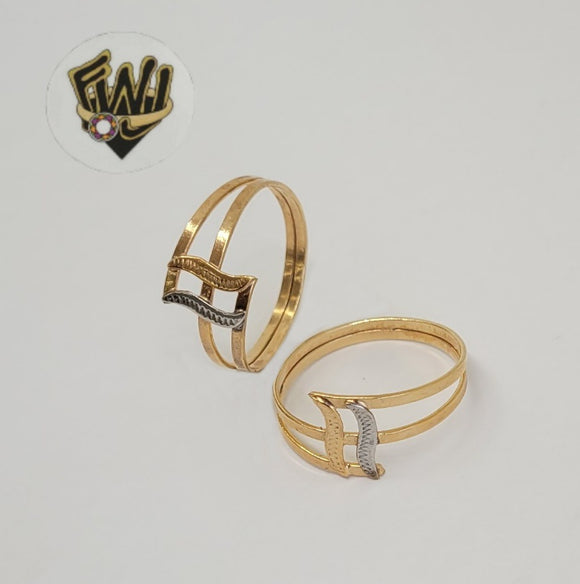 (1-3005-2) Gold Laminate- Two Tone Ring - BGO - Fantasy World Jewelry