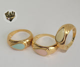 (1-3019) Gold Laminate- Colors Ring - BGF - Fantasy World Jewelry