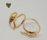 (1-3010) Gold Laminate- Snake Ring-BGO - Fantasy World Jewelry