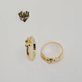 (1-3013-1) Gold Laminate- Whale Ring-BGO - Fantasy World Jewelry