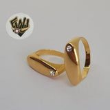 (1-3025) Gold Laminate - Ring with CZ - BGF - Fantasy World Jewelry