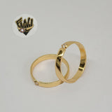 (1-3024) Gold Laminate - Classic Ring with CZ - BGF - Fantasy World Jewelry