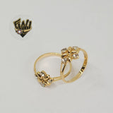 (1-3025-1) Gold Laminate - Flower Ring - BGF - Fantasy World Jewelry