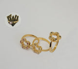 (1-3050-A) Gold Laminate - Flower Ring - BGF - Fantasy World Jewelry