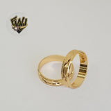 (1-3050-A2) Gold Laminate - Band Ring with Design - BGF - Fantasy World Jewelry