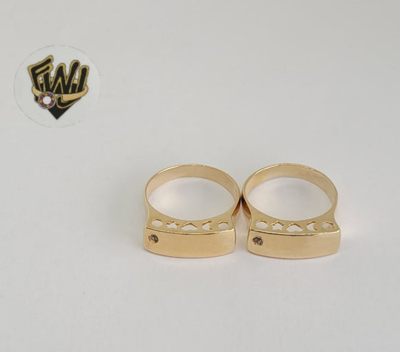 (1-3057) Gold Laminate - CZ Ring - BGO - Fantasy World Jewelry