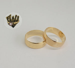 (1-3058-A1) Gold Laminate-Classic Band Ring- BGO - Fantasy World Jewelry